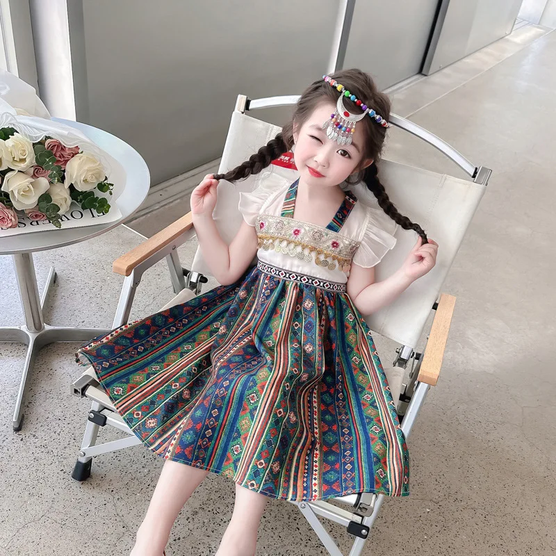 Chinese Style Summer Dress for Girls Baby Casual Dress Girl Princess Birthday Party Vestidos Hanfu Perform Evening Dresses Girls
Chinese Style Summer Dress for Girls Baby Casual Dress Girl Princess Birthday Party Vestidos Hanfu Perform Evening Dresses Girls