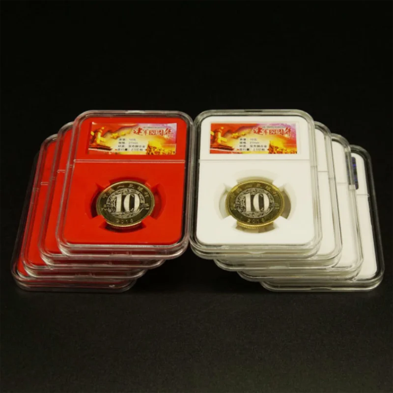 100Pcs/Lot Coin Boxes Commemorative Coin Slab Holder Coin Display Storage Box Case Protector Coin Collection Holder Containers
100Pcs/Lot Coin Boxes Commemorative Coin Slab Holder Coin Display Storage Box Case Protector Coin Collection Holder Containers