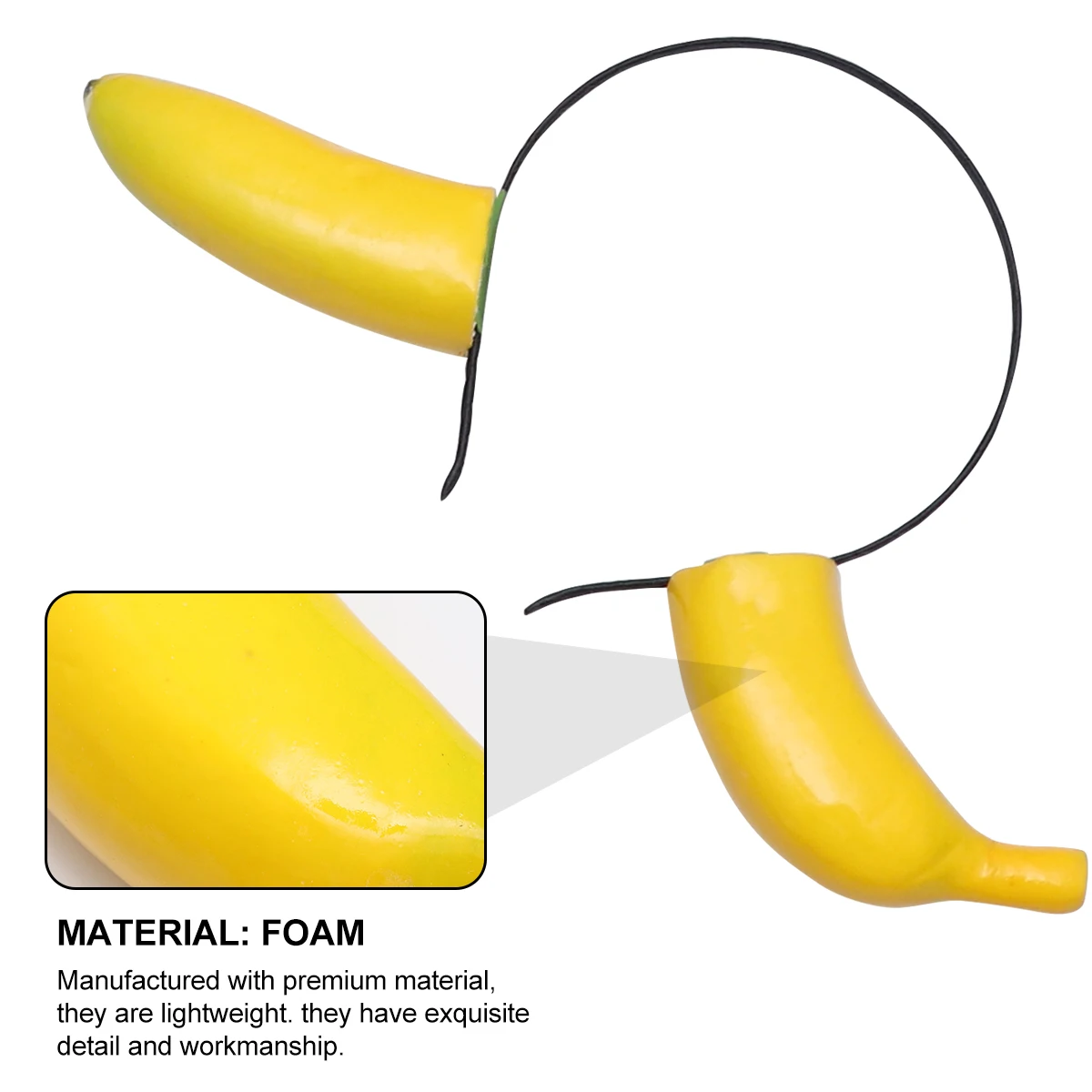 Funny Headband Banana Design Adult Party Accessories Women's Cosplay Hair Hoop Photo Prop Lightweight Non-Slip for Performance
Funny Headband Banana Design Adult Party Accessories Women's Cosplay Hair Hoop Photo Prop Lightweight Non-Slip for Performance