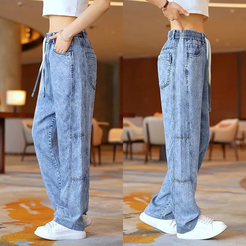 Летние ультратонкие повседневные рабочие джинсы для мужчин, свободные прямые брюки с широкими штанинами, модные и стильные, свободного кроя
Летние ультратонкие повседневные рабочие джинсы для мужчин, свободные прямые брюки с широкими штанинами, модные и стильные, свободного кроя