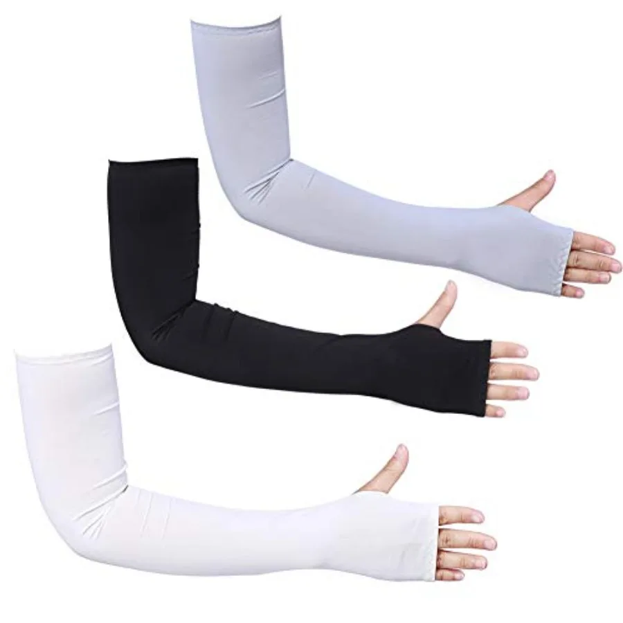 Bacophy 3 Pairs Arm Sleeves with Thumb Holes Women Men UV Protection Cooling, UPF 50 Compression Long Arm Cover
Bacophy 3 Pairs Arm Sleeves with Thumb Holes Women Men UV Protection Cooling, UPF 50 Compression Long Arm Cover