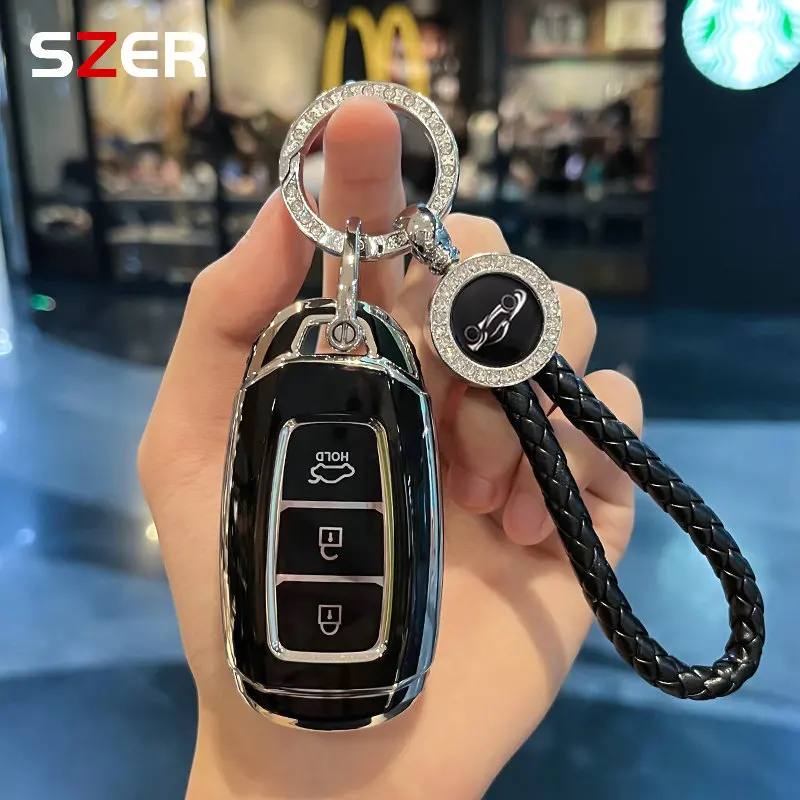 Soft TPU Car Key Case Key Fob Cover For Hyundai I30 Ix35 KONA Encino Solaris Azera Grandeur Ig Accent Santa Fe Palisade Keychain
Soft TPU Car Key Case Key Fob Cover For Hyundai I30 Ix35 KONA Encino Solaris Azera Grandeur Ig Accent Santa Fe Palisade Keychain