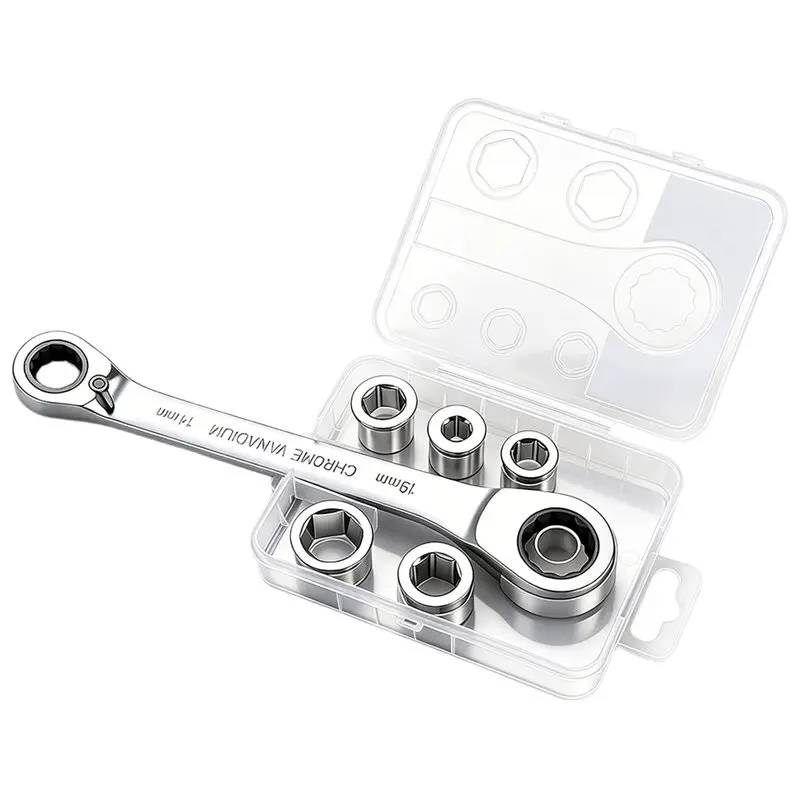 LLCS-Double-Head Ratchet Wrench, Interchangeable Combination Kit, Detachable Flexible Torque Wrench
LLCS-Double-Head Ratchet Wrench, Interchangeable Combination Kit, Detachable Flexible Torque Wrench