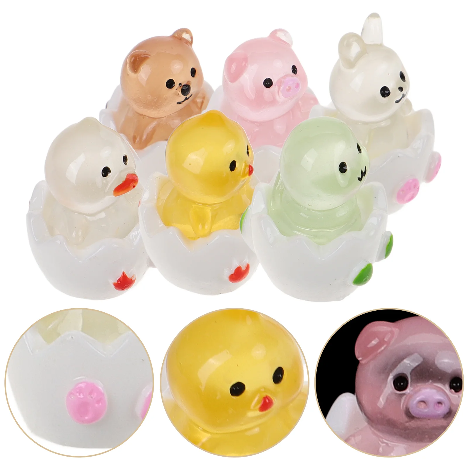 18 Pcs DIY Accessories Toy Glow-in-the-dark Animal Baby Miniature Toys 260X180X180CM Resin Ornament
18 Pcs DIY Accessories Toy Glow-in-the-dark Animal Baby Miniature Toys 260X180X180CM Resin Ornament