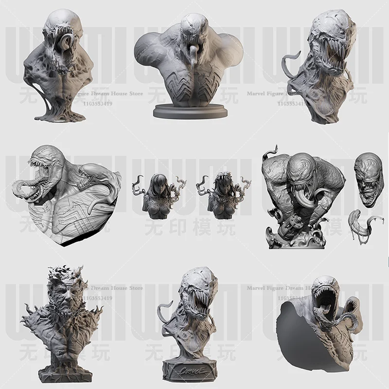 1/16 1/10 Scale DIY GK 3D Bust Resin Un-panited White Self-assembly Doll Shape-shifting Abilities Liquid Texture Black Symbiote
1/16 1/10 Scale DIY GK 3D Bust Resin Un-panited White Self-assembly Doll Shape-shifting Abilities Liquid Texture Black Symbiote