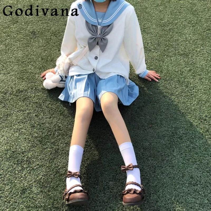 Japanese JK Sweet Navy Collar Long Sleeve White Sailor Shirt Spring Autumn Fashion Versatile College Age Reduction Loose Top
Japanese JK Sweet Navy Collar Long Sleeve White Sailor Shirt Spring Autumn Fashion Versatile College Age Reduction Loose Top