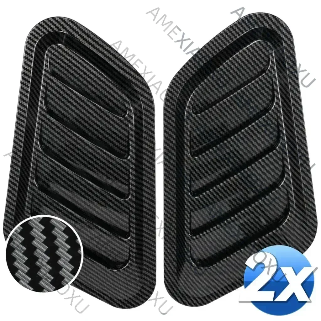 2pcs Universal Carbon Fiber Car Air Flow Intake Hood Scoop Hood Bonnet Turbo Vent Engine Side Cover Auto Decorative Sticker ABS 
2pcs Universal Carbon Fiber Car Air Flow Intake Hood Scoop Hood Bonnet Turbo Vent Engine Side Cover Auto Decorative Sticker ABS