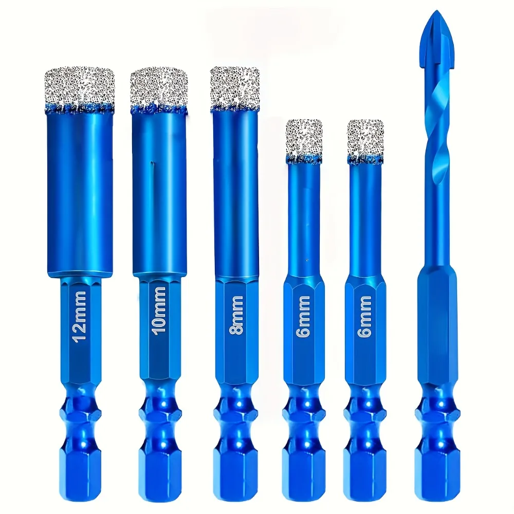 Набор из 6 шт., диаметр 6/8/10/12 мм, сверло для сухого сверла со спиральной канавкой и быстросъемной ручкой 6/8/10/12 мм, крестообразное спиральное сверло из твердого сплава
Набор из 6 шт., диаметр 6/8/10/12 мм, сверло для сухого сверла со спиральной канавкой и быстросъемной ручкой 6/8/10/12 мм, крестообразное спиральное сверло из твердого сплава