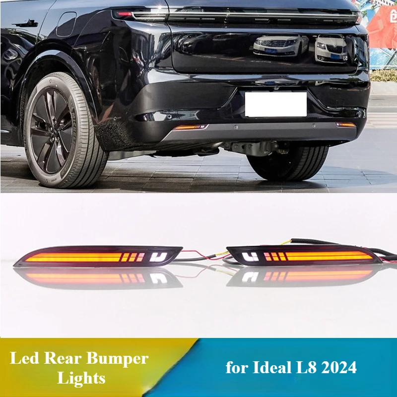 For Ideal L8 2024 12V 2Pcs LED Rear Bumper Light Fog Lamp Brake Light DRL with Dynamic Yellow Turn Signal Reflector Daylights
For Ideal L8 2024 12V 2Pcs LED Rear Bumper Light Fog Lamp Brake Light DRL with Dynamic Yellow Turn Signal Reflector Daylights