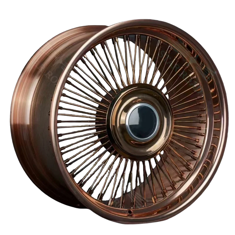 RCSR Custom Genuine Chrome Rose Silver Gold 20 24 26 inch Wire Auto Forged Wheels Aviation Aluminum Alloy Hubs
RCSR Custom Genuine Chrome Rose Silver Gold 20 24 26 inch Wire Auto Forged Wheels Aviation Aluminum Alloy Hubs