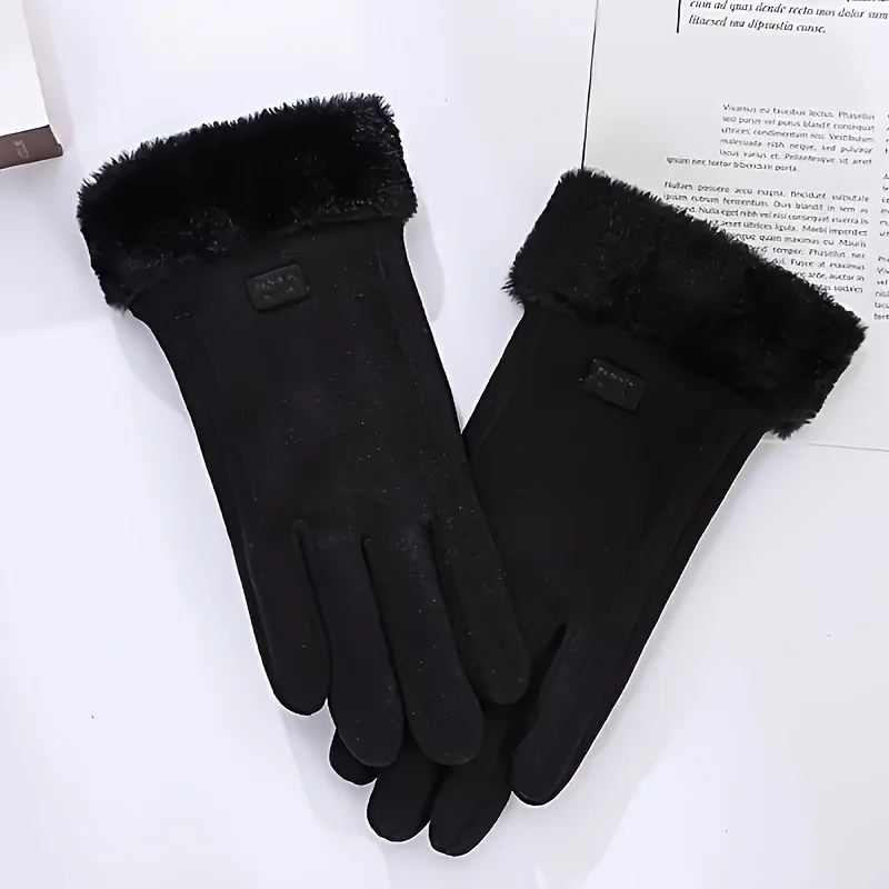 Pair Women's Thermal Lined Cycling Gloves, Winter Warmth Riding Gloves Halloween Christmas Accessories Winter Gloves
Pair Women's Thermal Lined Cycling Gloves, Winter Warmth Riding Gloves Halloween Christmas Accessories Winter Gloves