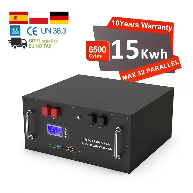 6500+ Cycles Solar Home Storage System Lithium Ion Battery 51.2V 100Ah 120Ah 200Ah 300Ah 48V LiFePO4 Battery
6500+ Cycles Solar Home Storage System Lithium Ion Battery 51.2V 100Ah 120Ah 200Ah 300Ah 48V LiFePO4 Battery