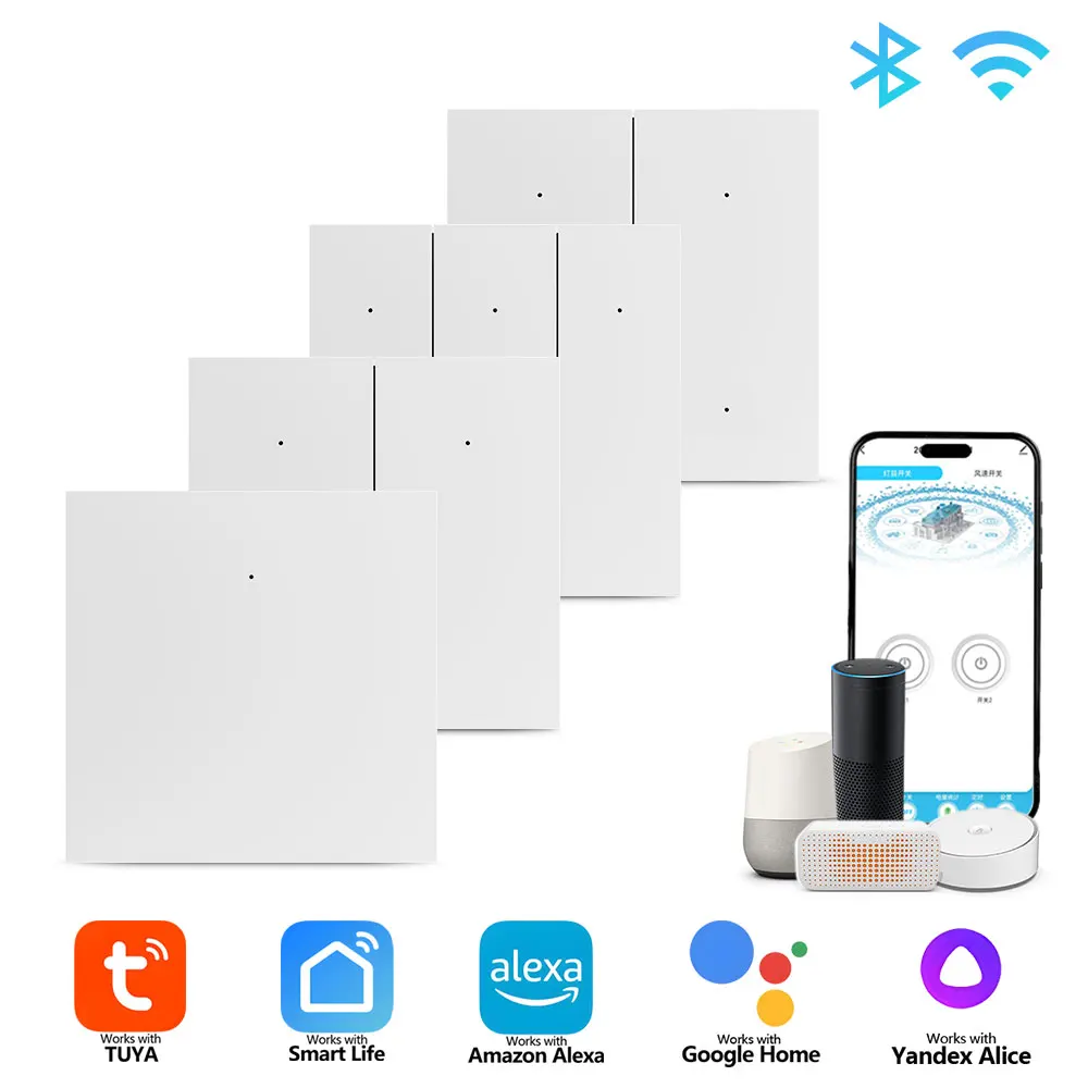 Zigbee Smart Button Light Switch / 1/2/3 Gang /Remote Control via Phone / Voice Control
Zigbee Smart Button Light Switch / 1/2/3 Gang /Remote Control via Phone / Voice Control