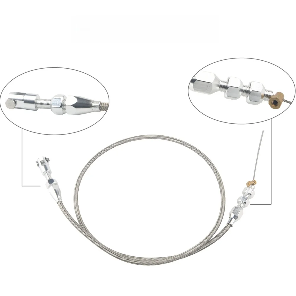Stainless Steel For Braided Throttle Cable Assembly 36 Inch And 24 Inch Length For LS1 V8 Engine Swap Fuel Line System Upgrade
Stainless Steel For Braided Throttle Cable Assembly 36 Inch And 24 Inch Length For LS1 V8 Engine Swap Fuel Line System Upgrade
