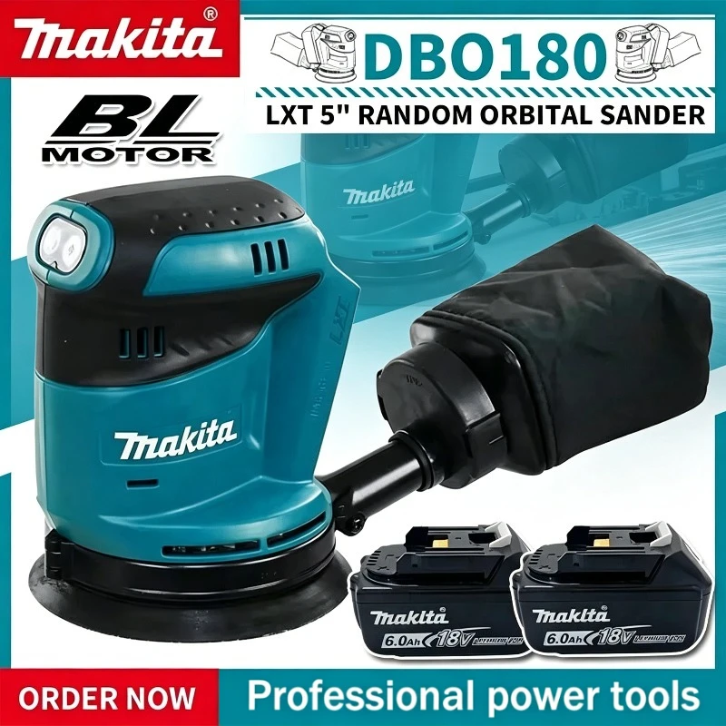 Бесщеточная эксцентриковая шлифовальная машина Makita DBO180Z (без АКБ и ЗУ) для обработки дерева, шлифовки и полировки, только инструмент
Бесщеточная эксцентриковая шлифовальная машина Makita DBO180Z (без АКБ и ЗУ) для обработки дерева, шлифовки и полировки, только инструмент