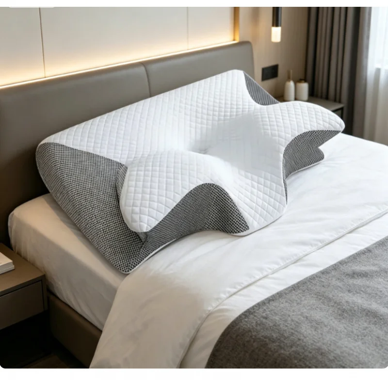 Contoured Butterfly Pillow Memory Foam Neck Support Cushion Pain Relief Comfort Pillow for Daily Sleeping
Contoured Butterfly Pillow Memory Foam Neck Support Cushion Pain Relief Comfort Pillow for Daily Sleeping