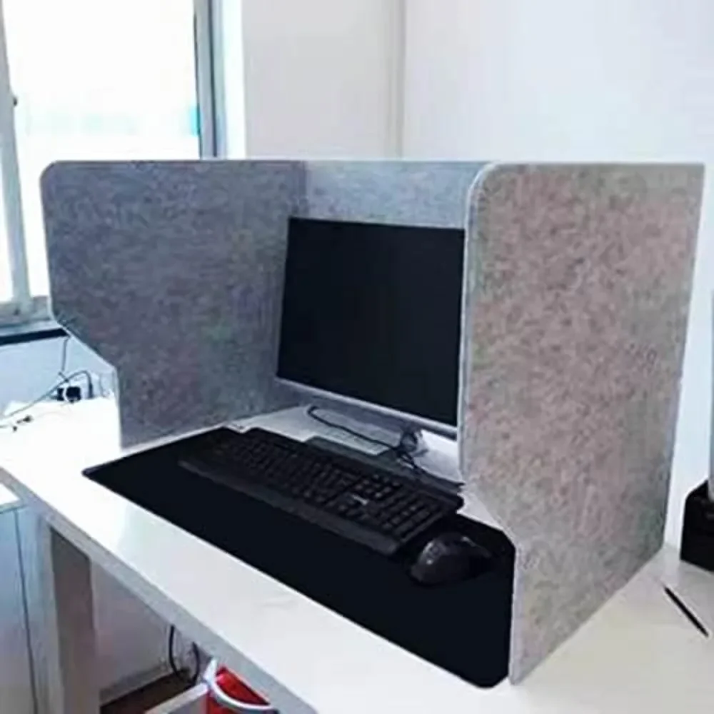 Desk Privacy Panel Divider for Stand Up Desks Noise Reduction Office Partition with Student Shield Sneeze Guard Portable
Desk Privacy Panel Divider for Stand Up Desks Noise Reduction Office Partition with Student Shield Sneeze Guard Portable