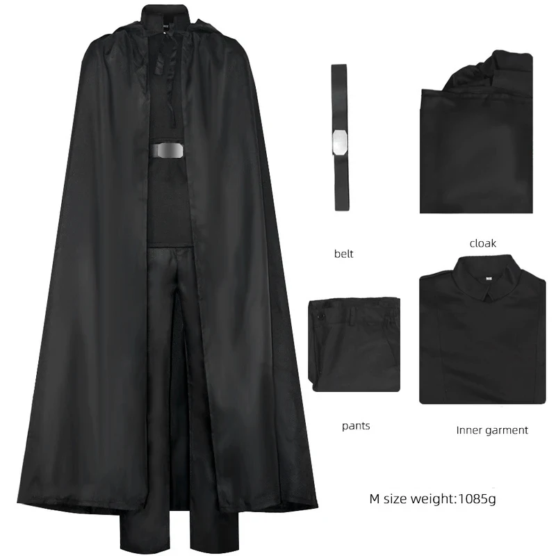 ABC123Anime Kylo Ren Cosplay Men Ben Solo Skywalker Knight Black Cloak Top Pant Belt Set Halloween Costume Par5,j'8.k/4\
ABC123Anime Kylo Ren Cosplay Men Ben Solo Skywalker Knight Black Cloak Top Pant Belt Set Halloween Costume Par5,j'8.k/4\