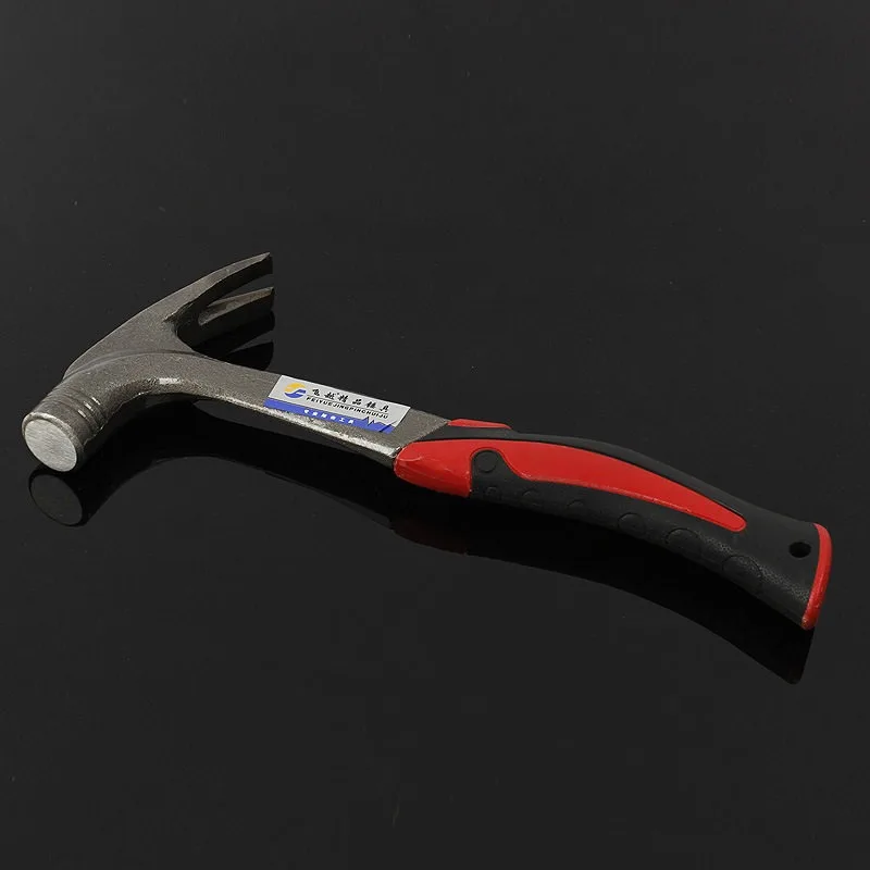 One-Piece Carbon Steel Claw Hammer Anti-Vibration Soft Grip Handle Nail Puller Construction Woodworking Electrician Tool
One-Piece Carbon Steel Claw Hammer Anti-Vibration Soft Grip Handle Nail Puller Construction Woodworking Electrician Tool