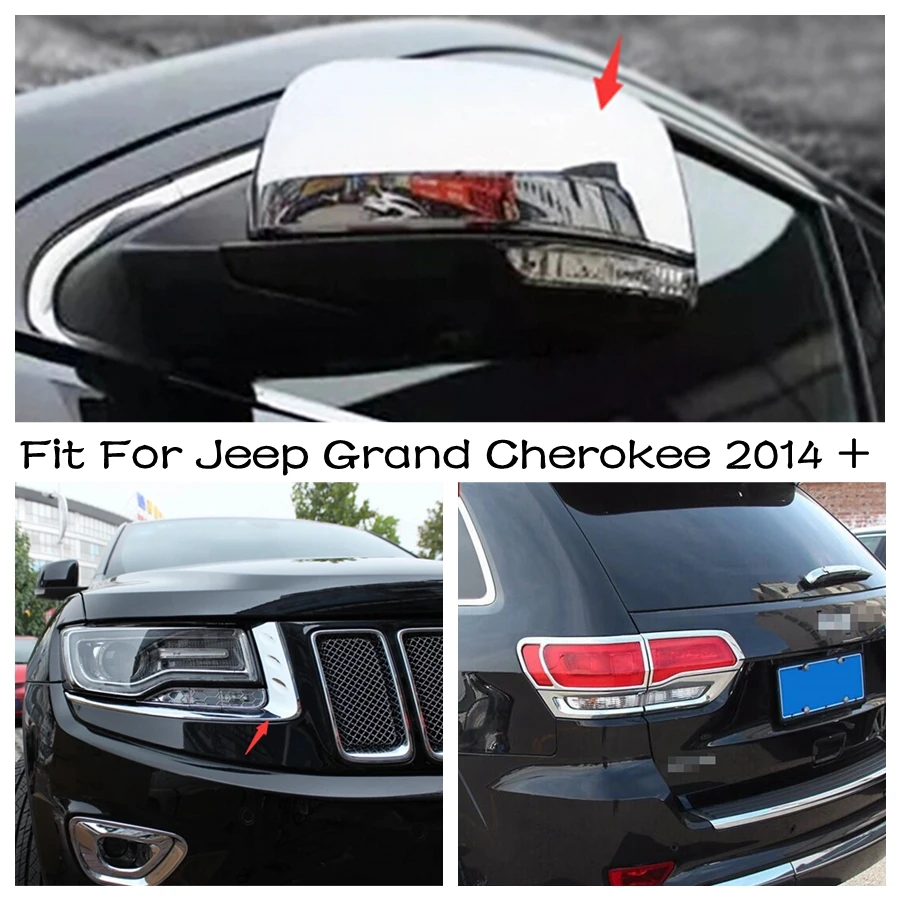 Rearview Mirror Protection Shell Rear Tail Lights Frame Front Headlights Cover Trim ABS Fit For Jeep Grand Cherokee 2014 - 2020
Rearview Mirror Protection Shell Rear Tail Lights Frame Front Headlights Cover Trim ABS Fit For Jeep Grand Cherokee 2014 - 2020