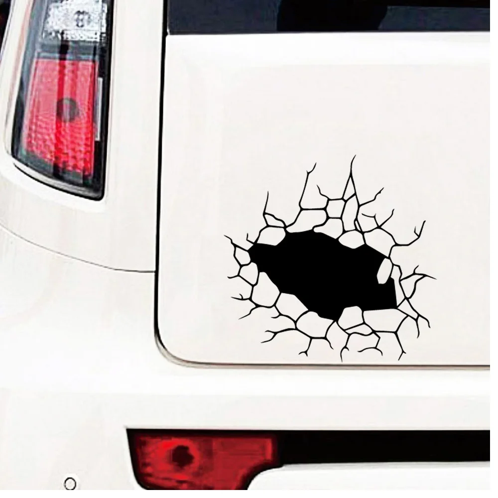 Shattering visual effect Car Sticker Fashion Cartoon Window Decoration Personality Vinyl Decals
Shattering visual effect Car Sticker Fashion Cartoon Window Decoration Personality Vinyl Decals