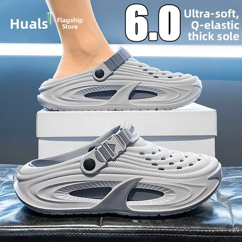 Men's Summer Outdoor Sports Sandals Anti-Slip Driving Sensation Clog Shoes Beach Slippers Breathable Mesh Upper Thick Rubber ...
Men's Summer Outdoor Sports Sandals Anti-Slip Driving Sensation Clog Shoes Beach Slippers Breathable Mesh Upper Thick Rubber ...