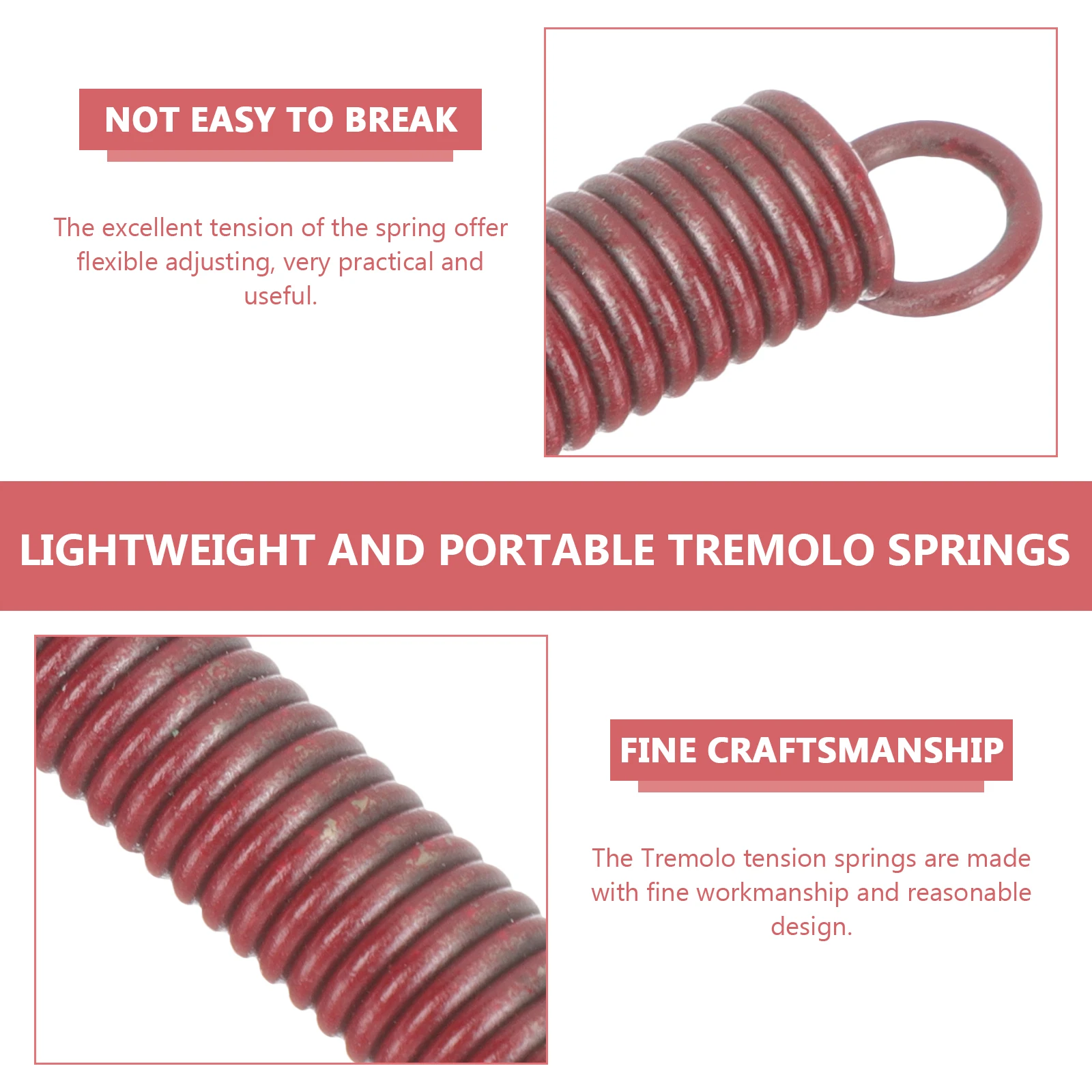 6 Pcs Vibrato Bridge Spring Guitar Tremolo Springs Replacement Accessory Electric Parts Metal Extension
6 Pcs Vibrato Bridge Spring Guitar Tremolo Springs Replacement Accessory Electric Parts Metal Extension
