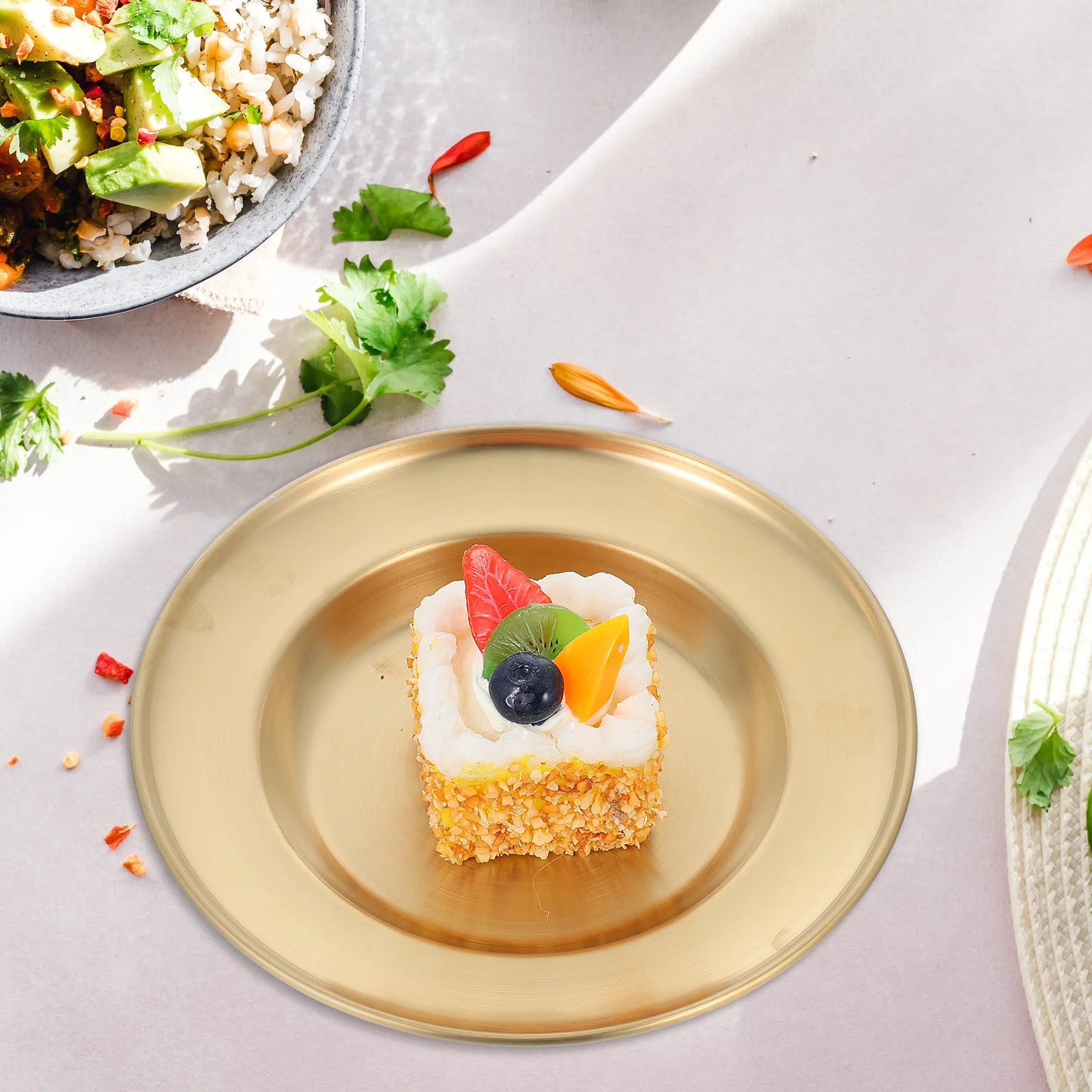 Stainless Steel Food Tray Snack Tray Portable Barbecue Plate Cake Cookie Dish Fruit Storage Practical Pastry
Stainless Steel Food Tray Snack Tray Portable Barbecue Plate Cake Cookie Dish Fruit Storage Practical Pastry