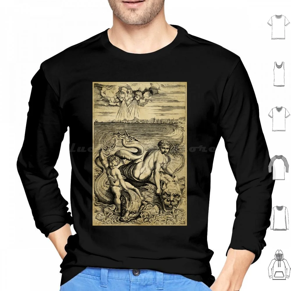 Vintage Print Of Venus And Cupid Riding Two Sea Monsters. Hoodies Long Sleeve Sea Monster Kracken Giant Squid Octopus
Vintage Print Of Venus And Cupid Riding Two Sea Monsters. Hoodies Long Sleeve Sea Monster Kracken Giant Squid Octopus