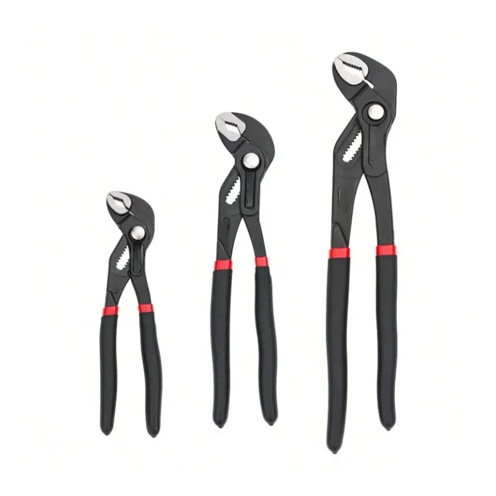 QuickRelease Groove Joint Pliers Set, 7 , 10 12 , DropForged Vanadium Steel, BlackTrending, Best Seller, New Arrival
QuickRelease Groove Joint Pliers Set, 7 , 10 12 , DropForged Vanadium Steel, BlackTrending, Best Seller, New Arrival
