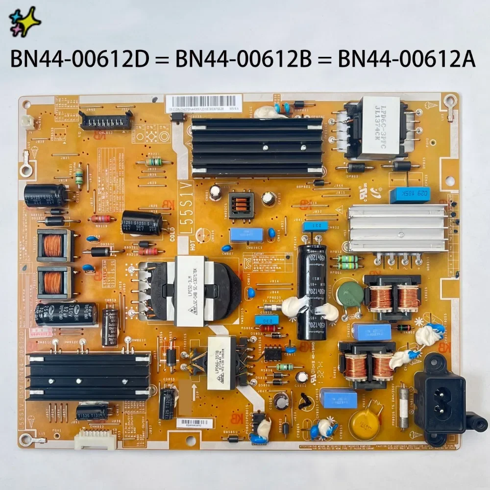 Плата питания телевизора BN44-00612D = BN44-00612B = BN44-00612A Совместимый телевизор Samsung 50 дюймов UE50F5000AW UA50F5501A UA50F5505AR
Плата питания телевизора BN44-00612D = BN44-00612B = BN44-00612A Совместимый телевизор Samsung 50 дюймов UE50F5000AW UA50F5501A UA50F5505AR