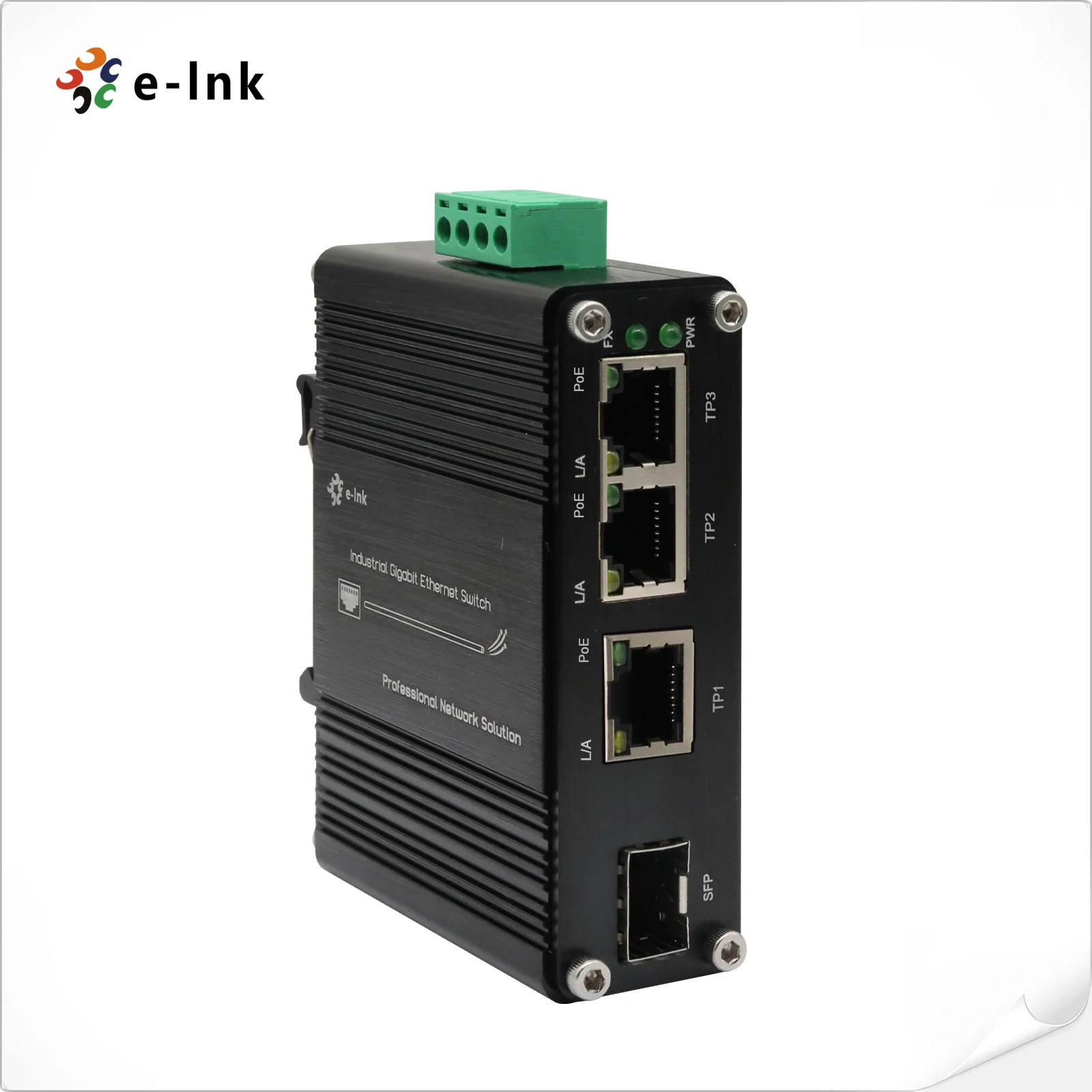 E-link LNK-IMC103GP-SFP Industrial PoE Switch 3 Gigabit Ethernet 1 SFP Port 802.3at PoE+ 90W Budget 12-48VDC -40~75C Network
E-link LNK-IMC103GP-SFP Industrial PoE Switch 3 Gigabit Ethernet 1 SFP Port 802.3at PoE+ 90W Budget 12-48VDC -40~75C Network