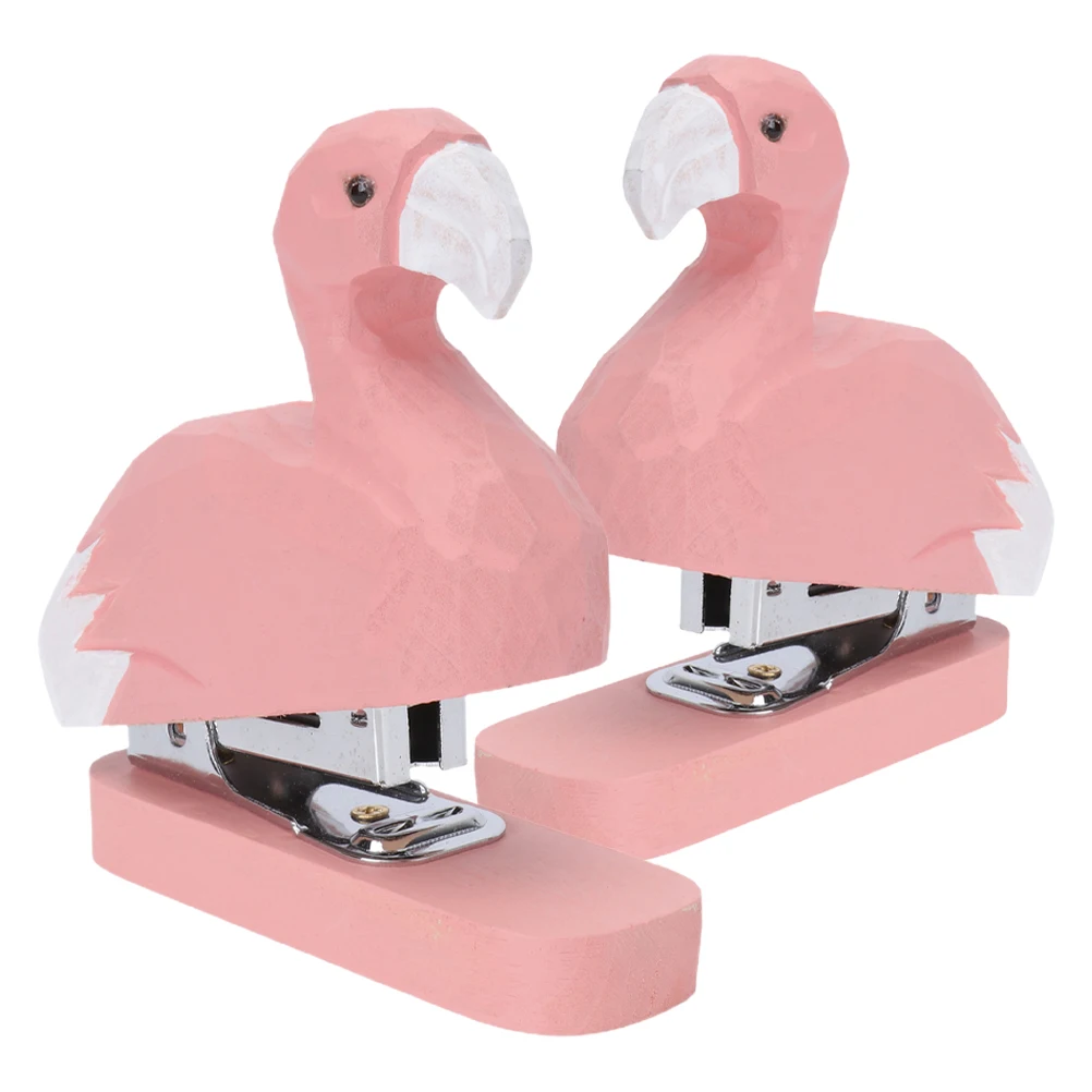 2Pcs Wooden Stapler Cute Mini Desk Accessories Flamingo Office Supplies Student Small Stapler Cartoon
2Pcs Wooden Stapler Cute Mini Desk Accessories Flamingo Office Supplies Student Small Stapler Cartoon