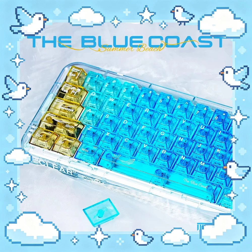 TITANNATION Riviera Theme PC Keycaps Factory Height Pure And Fresh Keyboard Keycaps Transparent For PC Accessories Gifts
TITANNATION Riviera Theme PC Keycaps Factory Height Pure And Fresh Keyboard Keycaps Transparent For PC Accessories Gifts