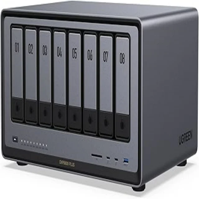 DXP8800 Plus 8-Bay NAS, I5 1235u 10-Core CPU, 8GB DDR5 RAM, 128G SSD, 2 * 10GbE, 2 * M.2 NVMe Slots, 8K 2 * TBT4, (Diskless)
DXP8800 Plus 8-Bay NAS, I5 1235u 10-Core CPU, 8GB DDR5 RAM, 128G SSD, 2 * 10GbE, 2 * M.2 NVMe Slots, 8K 2 * TBT4, (Diskless)