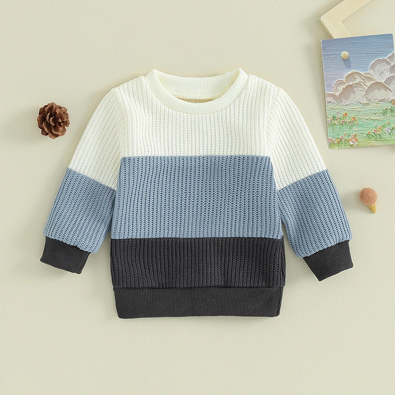 Toddler Baby Boys Girl Knit Sweater Contrast Color Crew Neck Pullovers Sweatshirt Warm Fall Winter Clothes
Toddler Baby Boys Girl Knit Sweater Contrast Color Crew Neck Pullovers Sweatshirt Warm Fall Winter Clothes