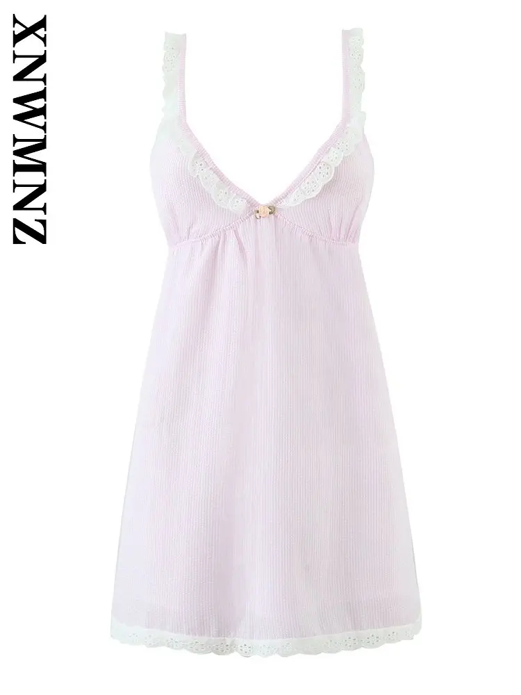 XNWMNZ 2026 Spring Woman's boho Casual Sleeveless Dress Holiday Commuting Summer Woman Pink V-Collar Vintage Thin Slim Dresses
XNWMNZ 2026 Spring Woman's boho Casual Sleeveless Dress Holiday Commuting Summer Woman Pink V-Collar Vintage Thin Slim Dresses