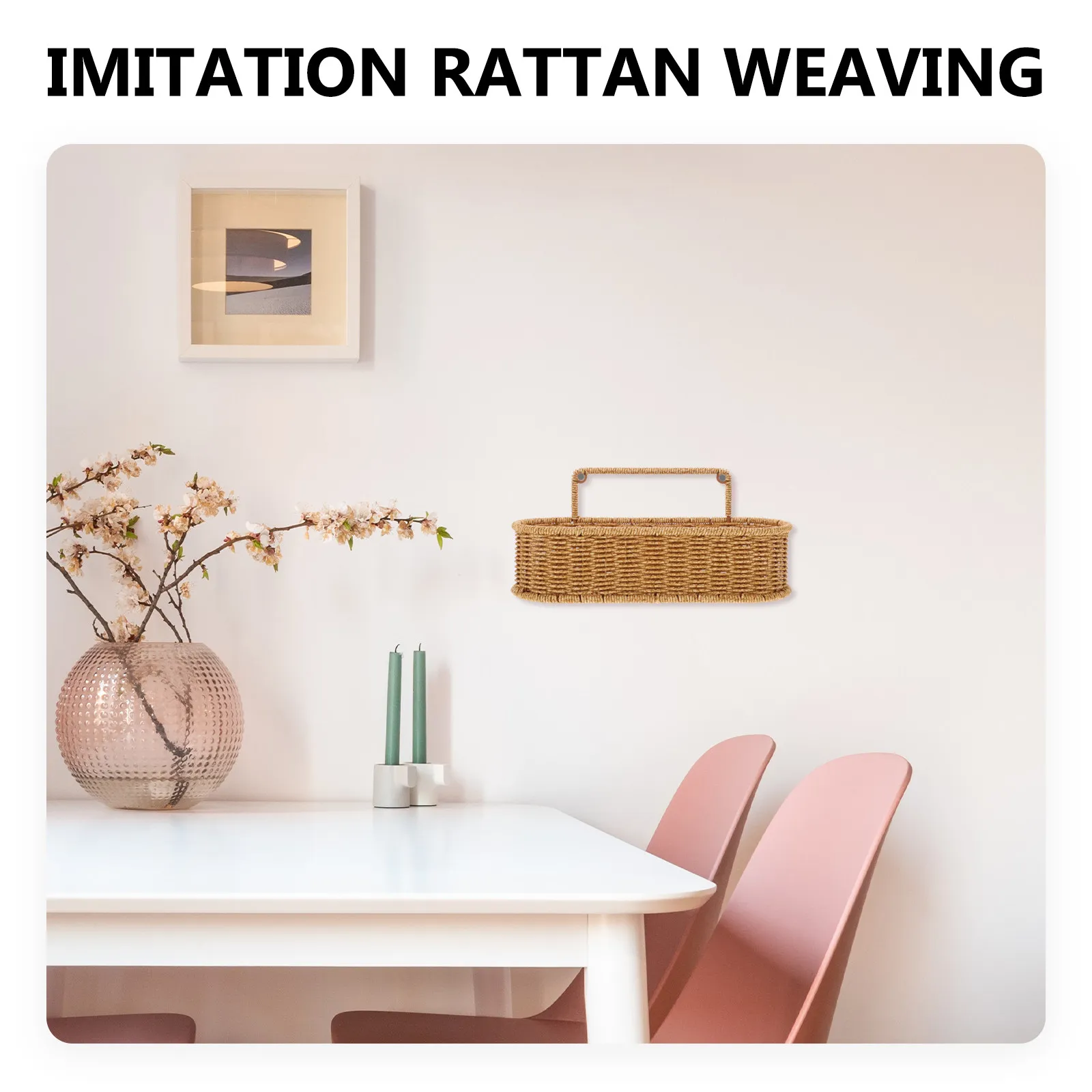 Имитация ротанговой настенной корзины, плетеная корзина для хранения, ретро-подставка для цветов для ванной, кухни, дома, офиса, декоративное украшение
Имитация ротанговой настенной корзины, плетеная корзина для хранения, ретро-подставка для цветов для ванной, кухни, дома, офиса, декоративное украшение