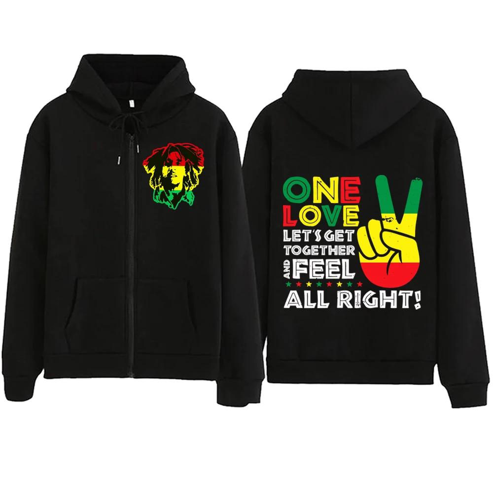 Bob Marley One Love 2024 Zipper Hoodie Harajuku Pullover Tops Man Woman Sweatshirt Streetwear
Bob Marley One Love 2024 Zipper Hoodie Harajuku Pullover Tops Man Woman Sweatshirt Streetwear