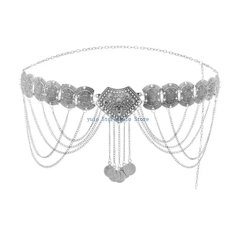 X7XB Elegant Hollowed Coin Waist Chain Dress Chain Waist Jewelry Women Accessories
X7XB Elegant Hollowed Coin Waist Chain Dress Chain Waist Jewelry Women Accessories