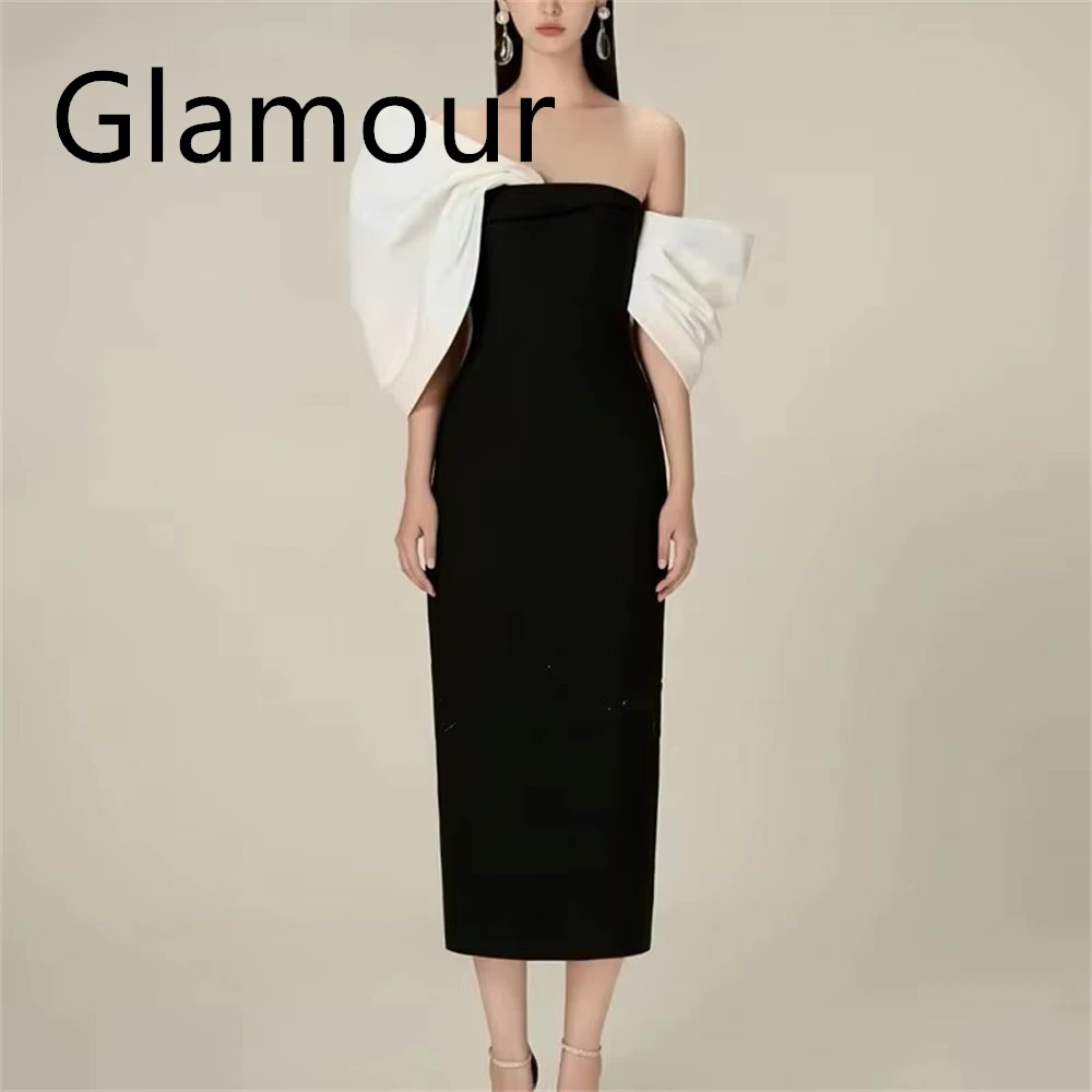 Customized Exquisite Black Jersey Evening Dress Classic Strapless Off The Shoulder Sleeveless Mermaid Bespoke Occasion
Customized Exquisite Black Jersey Evening Dress Classic Strapless Off The Shoulder Sleeveless Mermaid Bespoke Occasion