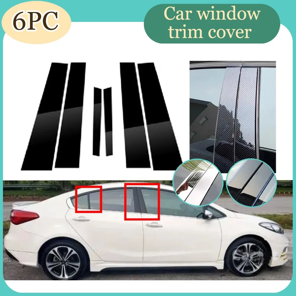6PCS Silver Carbon Glossy Black Pillar Posts Fit For Kia Cerato k3 2014 2015 2016 -2018 Car Door Side Window Decal Trim Cover
6PCS Silver Carbon Glossy Black Pillar Posts Fit For Kia Cerato k3 2014 2015 2016 -2018 Car Door Side Window Decal Trim Cover