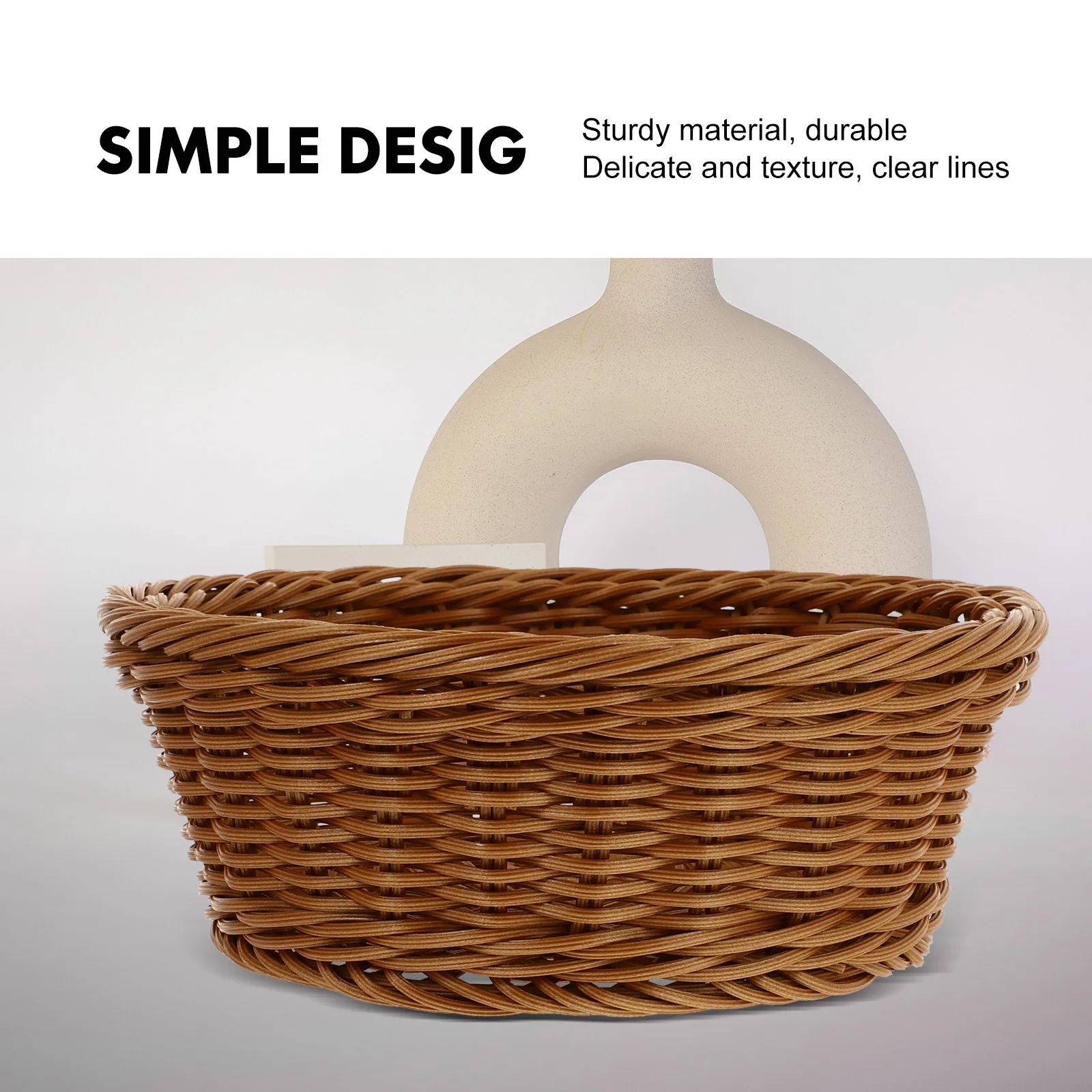 1Pcs Woven Storage Basket Natural Simulation Rattan Craft Food Organizer Bread Basket for Kitchen Bakery Picnic Decor
1Pcs Woven Storage Basket Natural Simulation Rattan Craft Food Organizer Bread Basket for Kitchen Bakery Picnic Decor