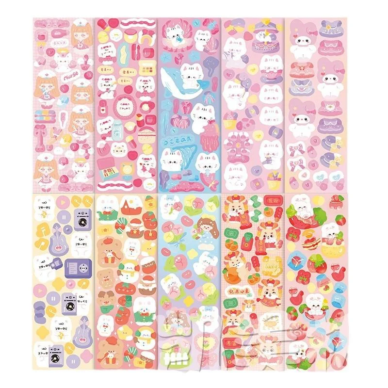 Bulk Set of 100 Cartoon Collage Laser Stickers for DIY Scrapbooking, Kawaii Student Stationery, and Handbook Decor
Bulk Set of 100 Cartoon Collage Laser Stickers for DIY Scrapbooking, Kawaii Student Stationery, and Handbook Decor