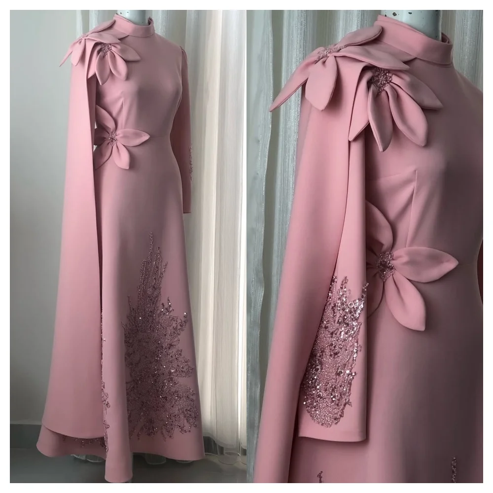 Изысканное вечернее платье из розового трикотажа по индивидуальному заказу, модное вечернее платье с круглым вырезом и длинными рукавами, высокое качество, прямая Cele
Изысканное вечернее платье из розового трикотажа по индивидуальному заказу, модное вечернее платье с круглым вырезом и длинными рукавами, высокое качество, прямая Cele