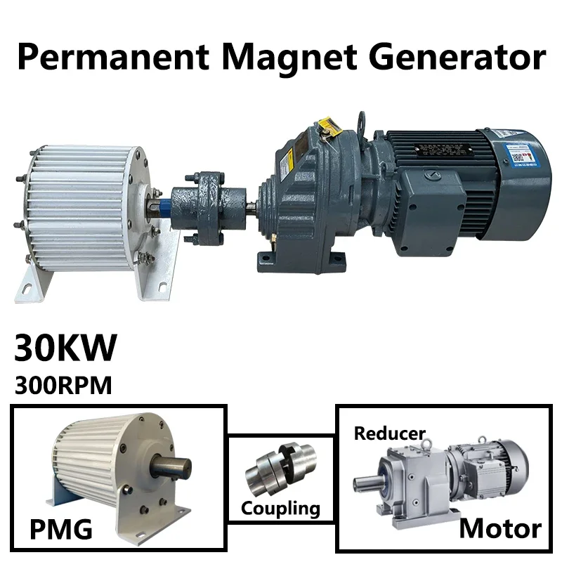 20KW Permanent Magnet Generator 220V 230V 380V 300 RPM Dynamo 30000W Alternator Quiet Generator With Driving Motor
20KW Permanent Magnet Generator 220V 230V 380V 300 RPM Dynamo 30000W Alternator Quiet Generator With Driving Motor