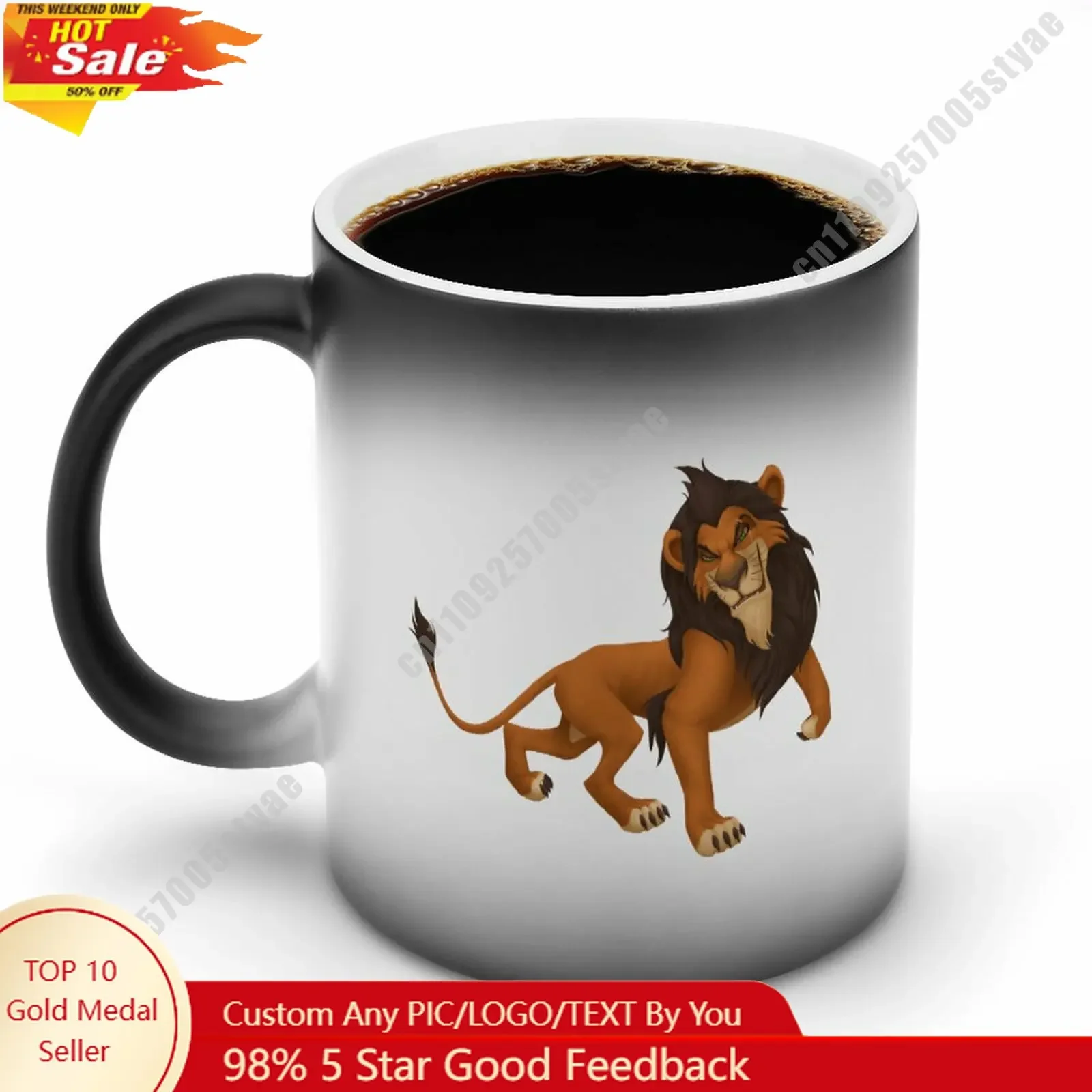 Scar Color Changing Mug Disney Cartoon Custom Personalized Photo Printing DIY Coffee Cup Birthday Gift Ceramic Mug
Scar Color Changing Mug Disney Cartoon Custom Personalized Photo Printing DIY Coffee Cup Birthday Gift Ceramic Mug