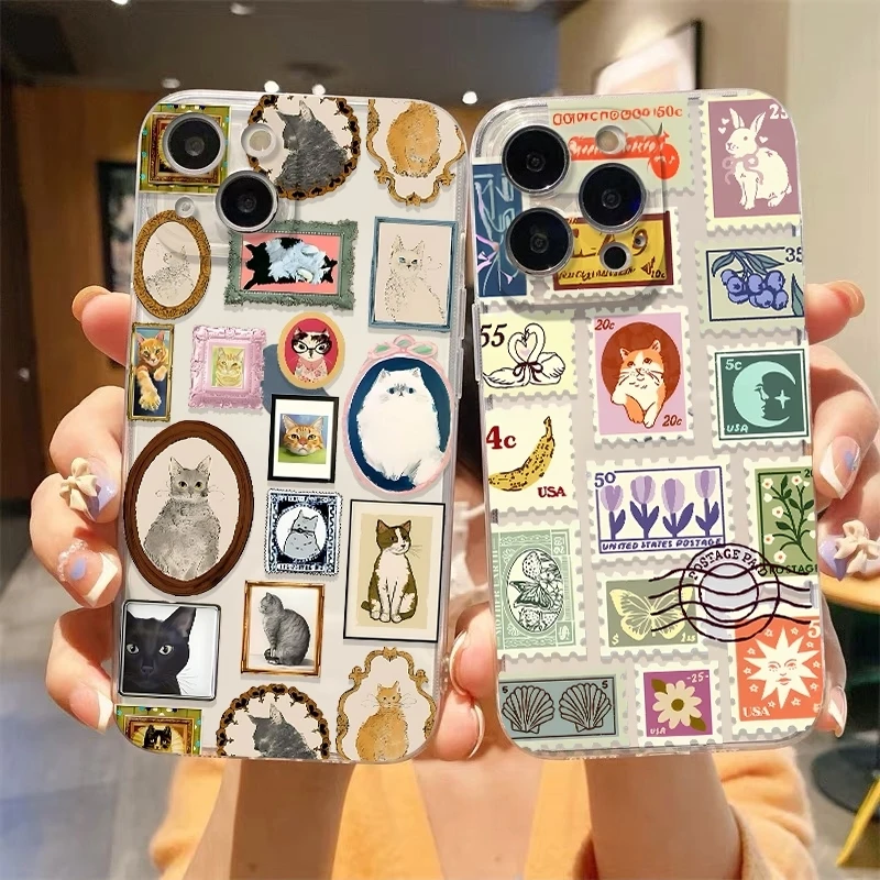 Cute Cat Transparent Phone Case For iPhone 17 11 13 15 12 14 16 Pro Max XS XR X 8 7 Plus 17E 16E Air Shockproof TPU Bumper Cover
Cute Cat Transparent Phone Case For iPhone 17 11 13 15 12 14 16 Pro Max XS XR X 8 7 Plus 17E 16E Air Shockproof TPU Bumper Cover