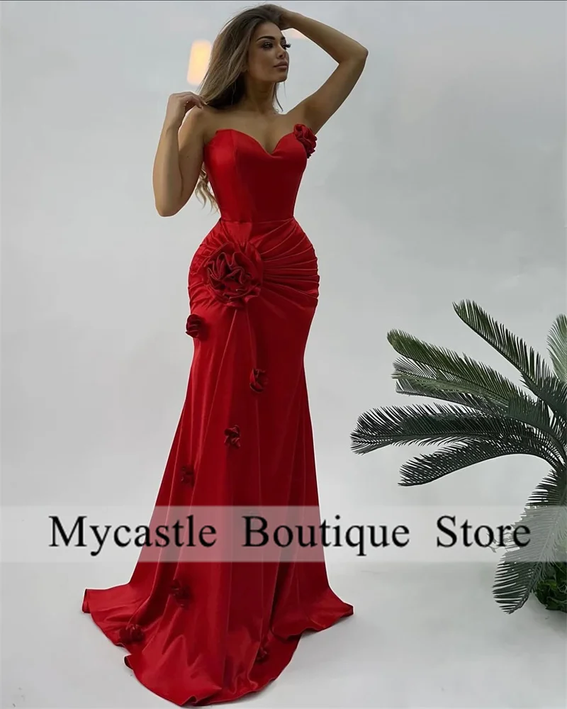 Saudi Arabia Mermaid Women Evening Dresses Sweetheart Prom Dress Backless 3D Flowers Robes De Soirée Customized Vestido De Noche
Saudi Arabia Mermaid Women Evening Dresses Sweetheart Prom Dress Backless 3D Flowers Robes De Soirée Customized Vestido De Noche