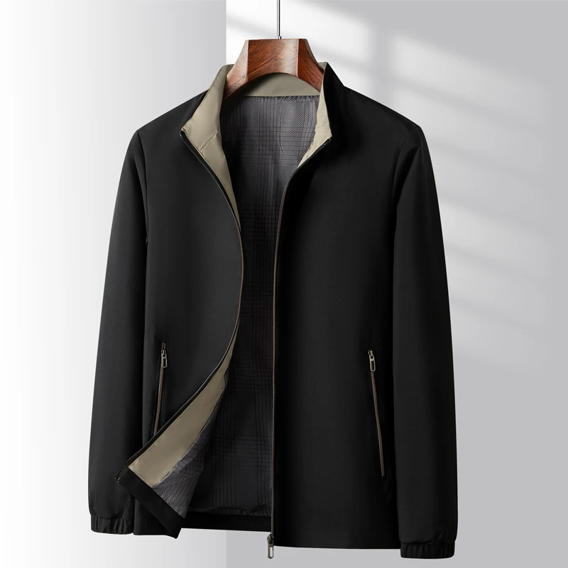 Autumn Business Men's Coat Korean Trend Khaki Smart Casual Jackets 5XL Large Loose Cardigan Middle aged Dad's Bomber Jacket Men
Autumn Business Men's Coat Korean Trend Khaki Smart Casual Jackets 5XL Large Loose Cardigan Middle aged Dad's Bomber Jacket Men